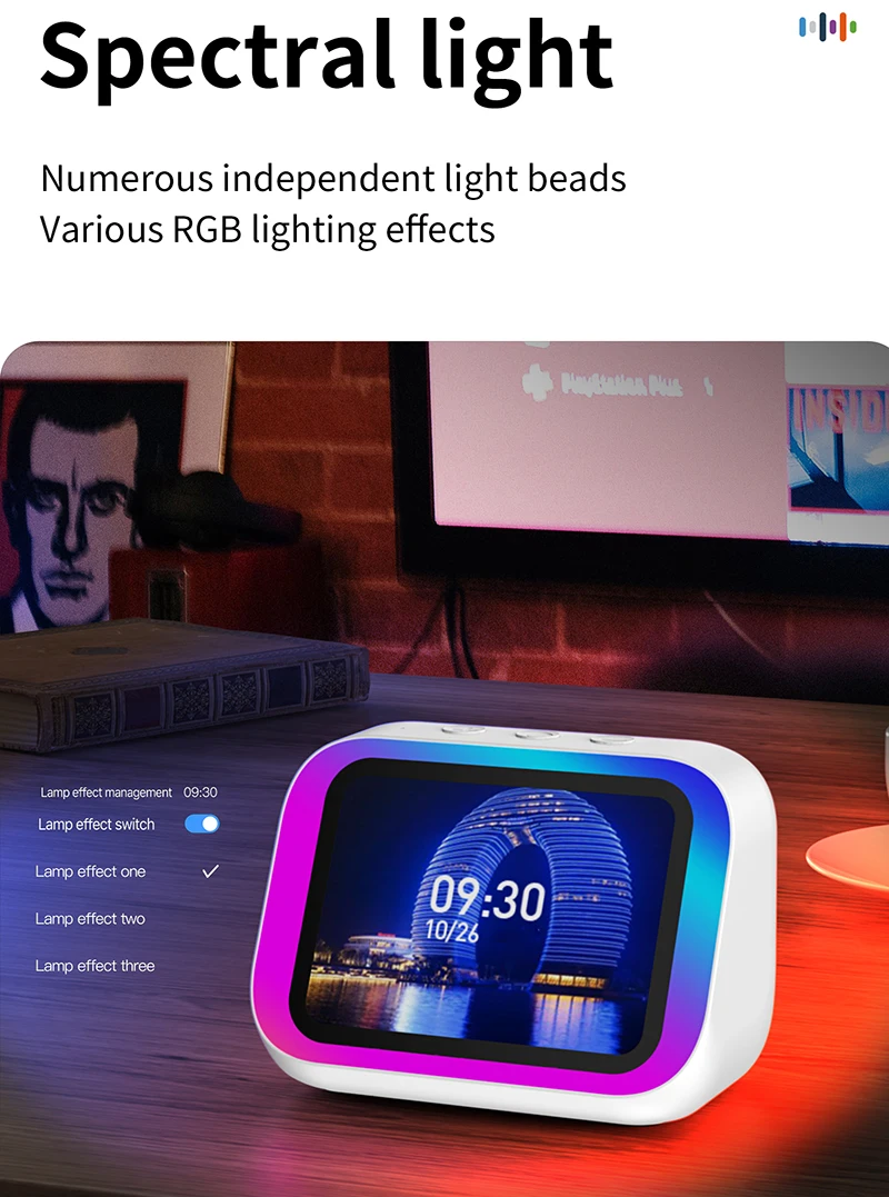 Smart Bluetooth Alarm Clock with Weather Display, Night Light, Music, Stories, and Photo Frame - Perfect Gift with Bluetooth APP 8 kf S8b0493a9e9ab40d085405c22fde188c9B