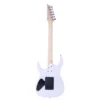 Novice Entry Level 170 Electric Guitar with HSH Pickup, Bag, Strap, Paddle, Rocker, Cable Wrench Tool - White