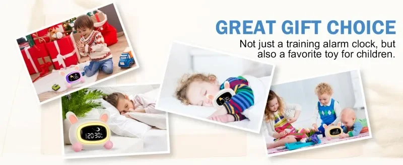 Sleep Training Alarm Clock for Kids: Wake-Up Sound Machine Birthday Gift for Boys and Girls 11 kf S9d6cc8eb32ff4c7fab872441361d2047u