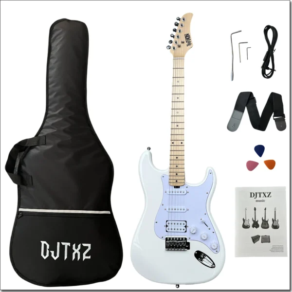 kf-Sa3a943f9fe4f4e96bf9dbbdf33e431ebv New 7 Colors Single & Dual Pickup Electric Guitar for Downregulation Practice and Performance Beginner Players