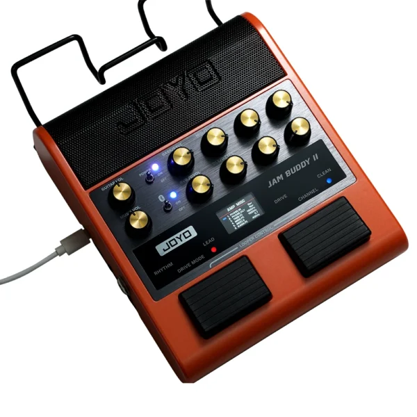 JOYO JAM BUDDY II 10W Electric Guitar Amp with 14 Amp Models & 9 Effects, Bluetooth & OTG Recording, Ultimate Multi-Effects Pedal Combo