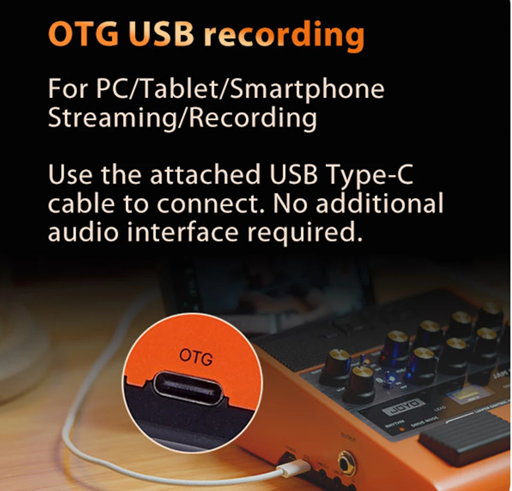 JOYO JAM BUDDY II 10W Electric Guitar Amp with 14 Amp Models & 9 Effects, Bluetooth & OTG Recording, Ultimate Multi-Effects Pedal Combo 9 kf Sab7c3e5674c04c21be0f76e088c6adceq