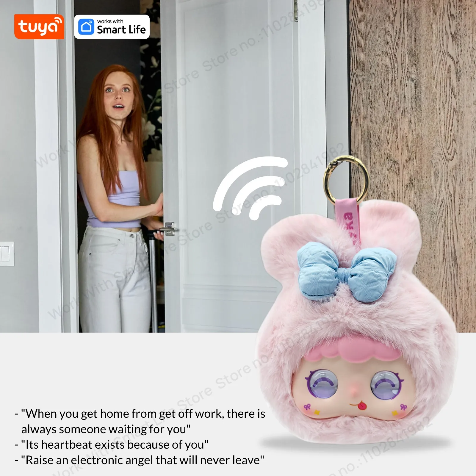 Tuya Smart AI Plush Robot with LED Eyes and Voice Control: Interactive Smart Toy for Kids, USB Rechargeable Companion Perfect for Home and Gift Giving 6 kf Sb8b743b977424f49950c4f36a1593dad4