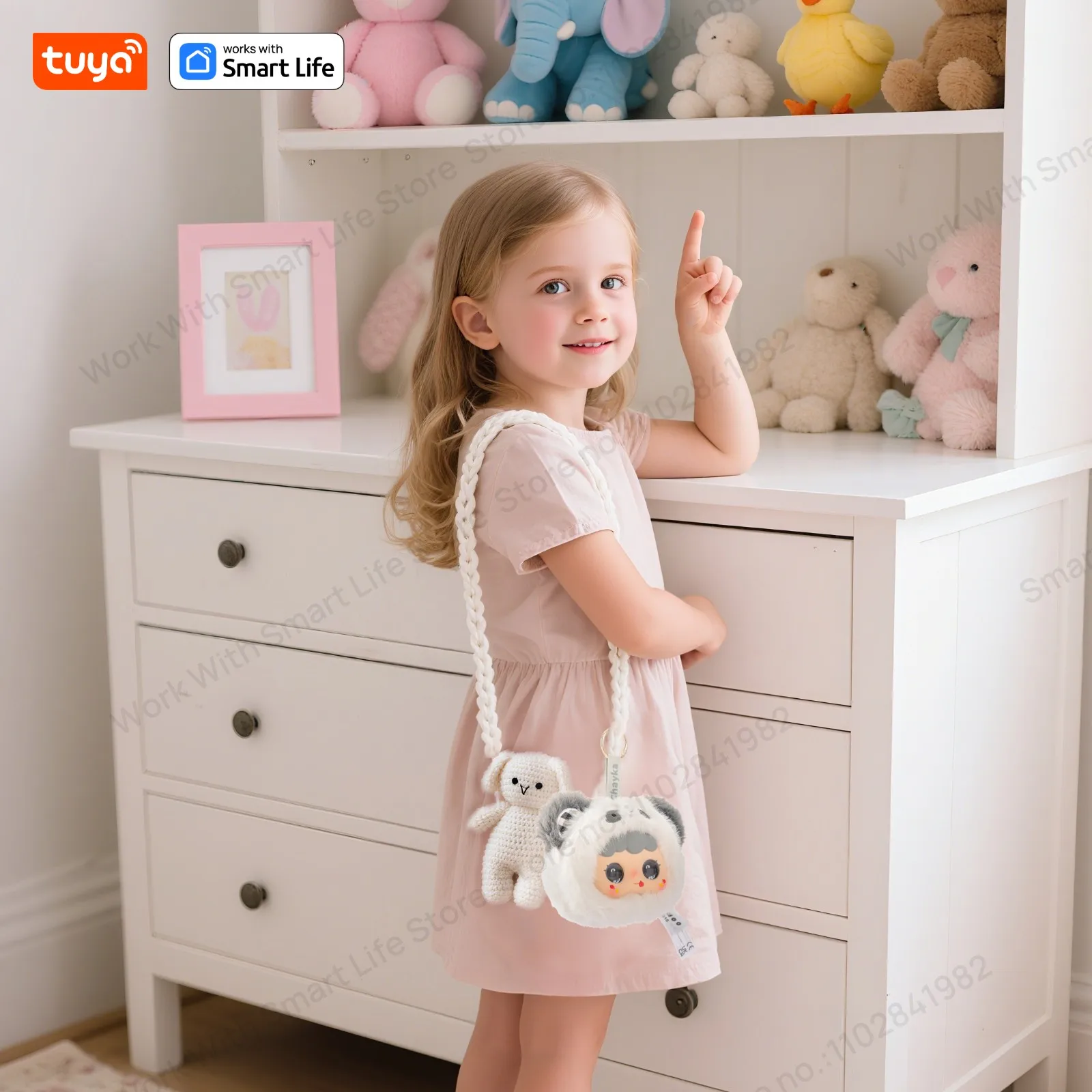 Tuya Smart AI Plush Robot with LED Eyes and Voice Control: Interactive Smart Toy for Kids, USB Rechargeable Companion Perfect for Home and Gift Giving 15 kf Sc0ddb36f92b145f5a20b41f4200142afZ