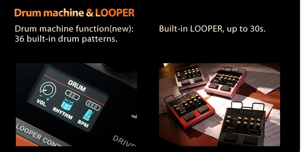 JOYO JAM BUDDY II 10W Electric Guitar Amp with 14 Amp Models & 9 Effects, Bluetooth & OTG Recording, Ultimate Multi-Effects Pedal Combo 8 kf Sd343c6919d9e4ca08008d8a1792e0357e