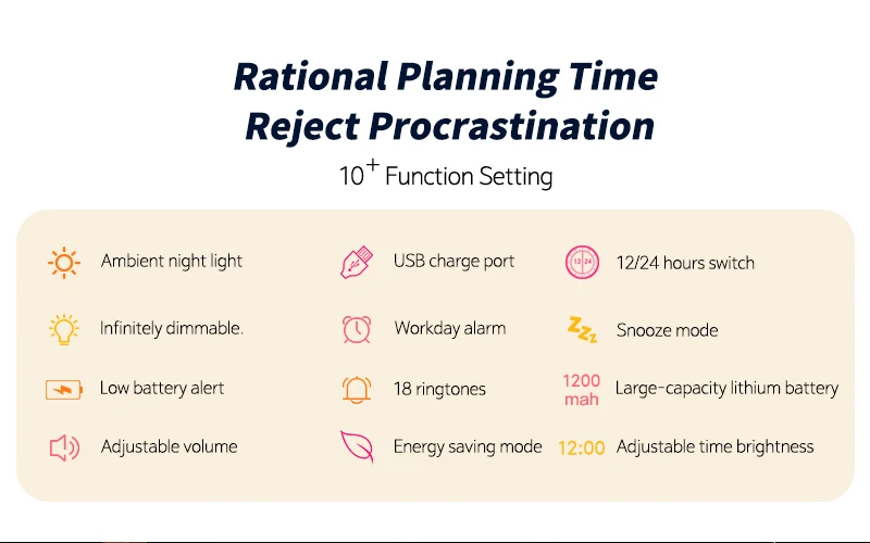 Music LED Digital Alarm Clock with Voice Control and Night Light: 1200mAh Battery Home Table Decoration Desktop Clock 3 kf Sd52f2e5a6ea14e1384a85d44d7ed94deU