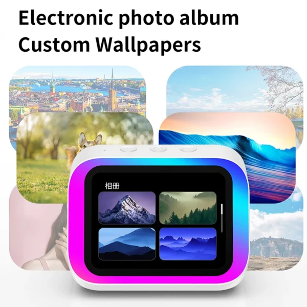 Smart Bluetooth Alarm Clock with Weather Display, Night Light, Music, Stories, and Photo Frame - Perfect Gift with Bluetooth APP