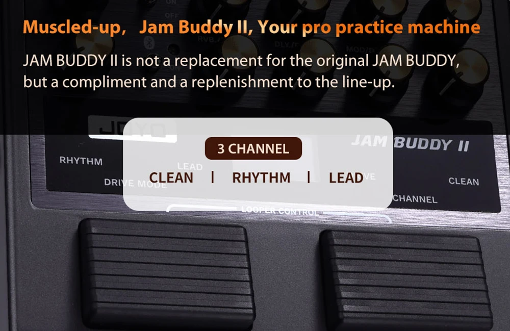 JOYO JAM BUDDY II 10W Electric Guitar Amp with 14 Amp Models & 9 Effects, Bluetooth & OTG Recording, Ultimate Multi-Effects Pedal Combo 6 kf Se16495bb4d354d1f828c2af0b42a2548y