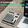 Professional 6-Channel DJ Audio Mixer with USB Interface, Bluetooth, 16 DSP Effects, 3-Band EQ, and Portable Design (ARMX-6)