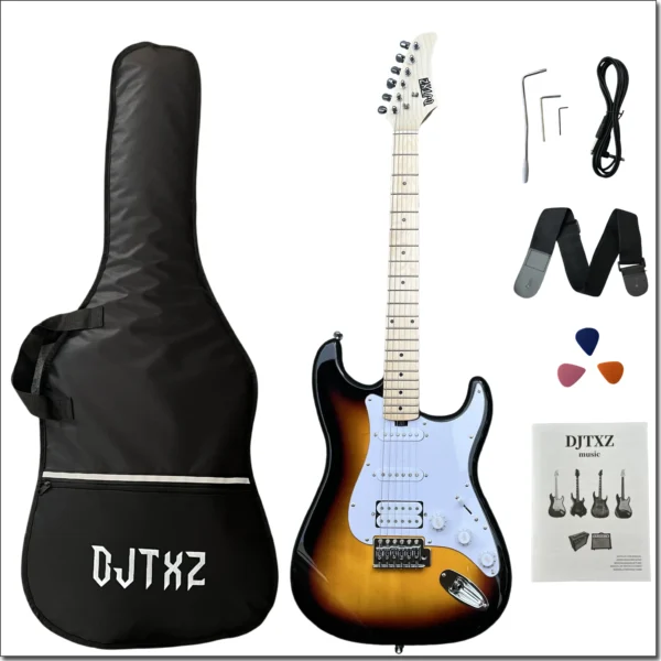 kf-Sf4946e558017411fa722d73259aeb968A New 7 Colors Single & Dual Pickup Electric Guitar for Downregulation Practice and Performance Beginner Players