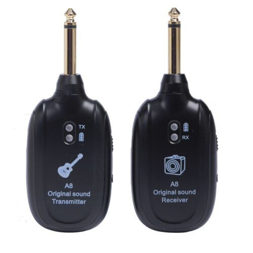 A8 Wireless Guitar System for Electric Guitar & Bass - 2.4GHz Transmitter/Receiver